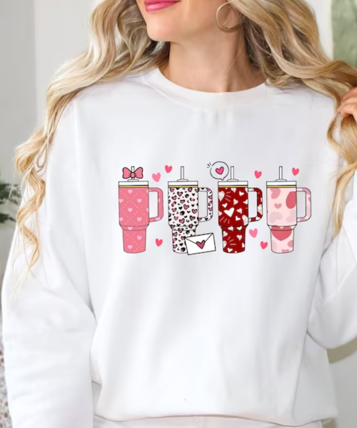 Retro Obsessive Cup Disorder Valentine's Day sweatshirt for women