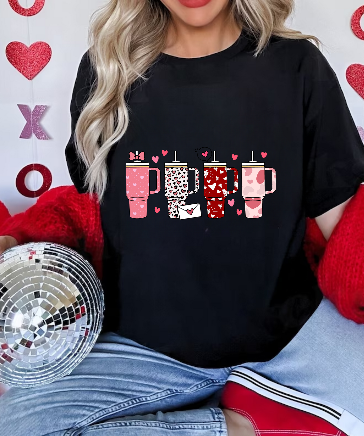 Retro Obsessive Cup Disorder Valentine's Day sweatshirt for women