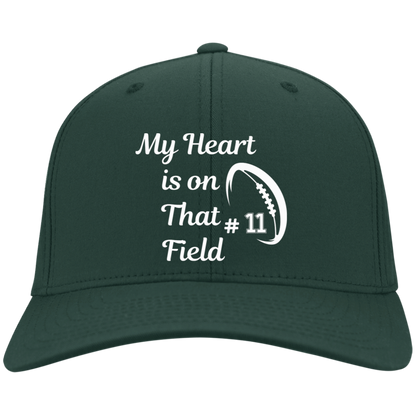 My heart is on that field  Embroidered Twill Cap