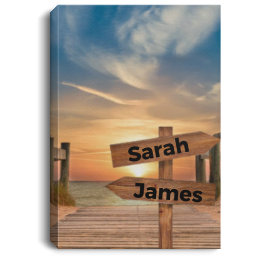 Custom  Family Names Canvas Prints Personalized Photo Gifts , personalized family wall art with names