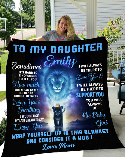 Personalized name  Premium Mink Sherpa Blanket 60x80 ( add the name to the blanket)
