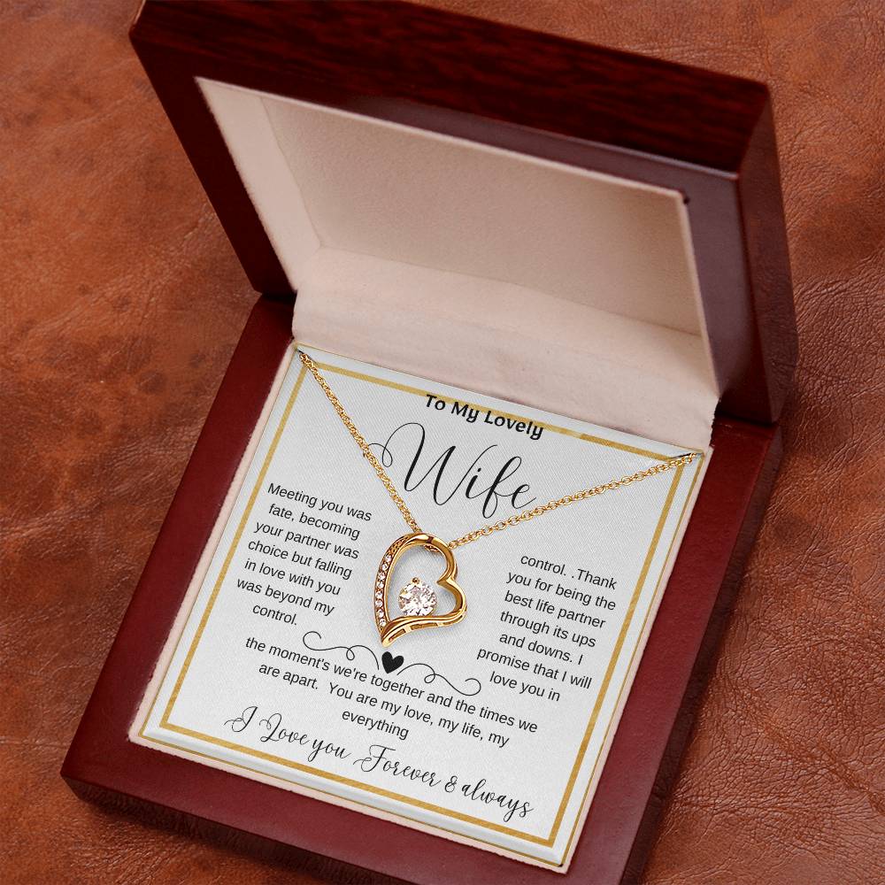 Wife soulmate necklace, Romantic partner jewelry, Special gift for my wife