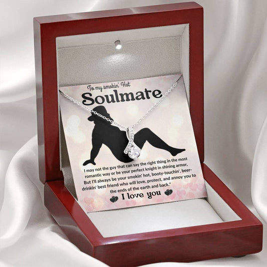 To my soulmate  jewellery gift for wife,girlfriend .Meaningful jewelry .Couple's gift .Relationship jewelry Love pendant. Romantic gift Heartfelt necklace Partners in crime necklace
