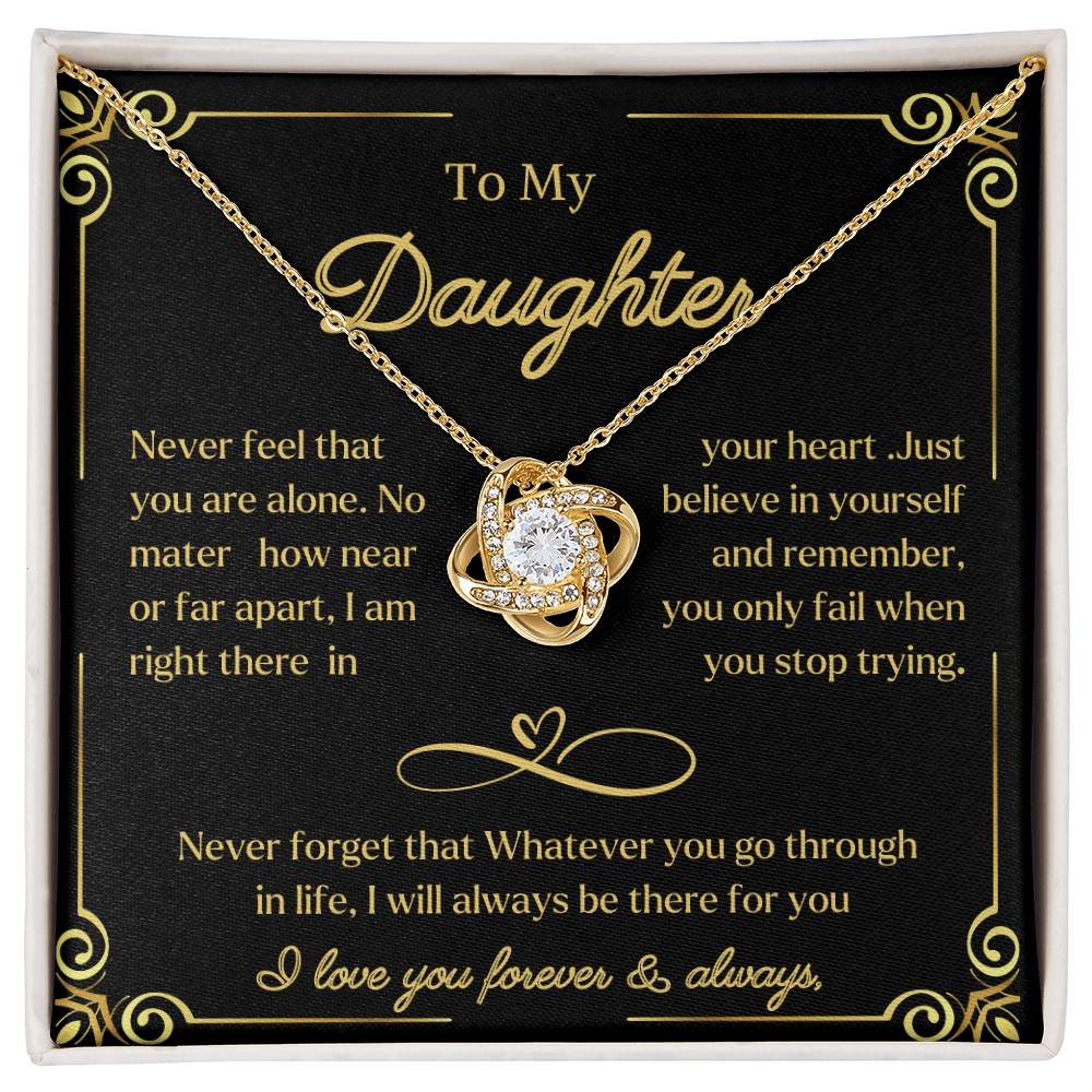 To My Daughter Necklace Gift for Daughter from Dad  mom Daughter Father Necklace