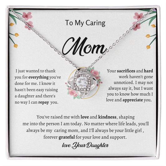 To My Mom Necklace, Unique Mother's Day Gift For Mom, Mom Gift From Daughter Son, Christmas Gift For Mom, Mom Birthday Gift, Mom Gift Ideas