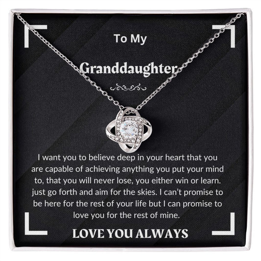 GRANDDAUGHTER NECKLACE GIFT FROM PRANDPARENTS BIRTHDAY CHRISTMAS OR GRADUATION  GIFT IDEA FOR GRANCHILD