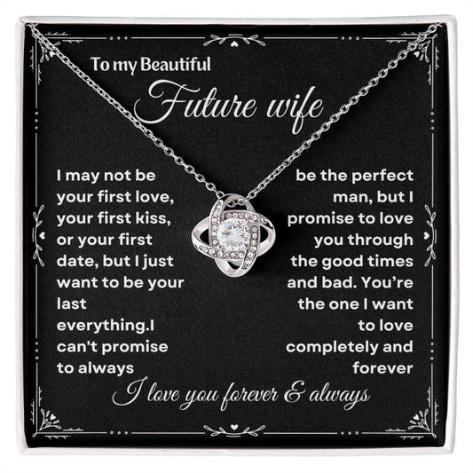 Future wife jewelry gift, Engagement gift , Sentimental necklace for fiancé