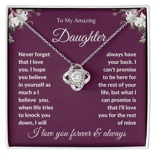 Gifts For Daughter Necklace, Father Daughter Gifts From Mom, Gifts For Daughter From Dad, Daughter Necklaces From Mom, Daughter Jewelry From Dad, To My Badass Daughter
