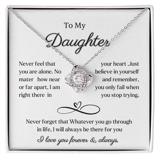 Daughter necklace gift from dad or mom .Birthday Christmas gift from parents to daughter