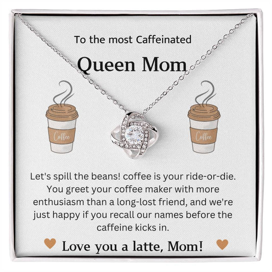 Mother's Day Gift gold  necklace. Mom pendant. Funny mom gift