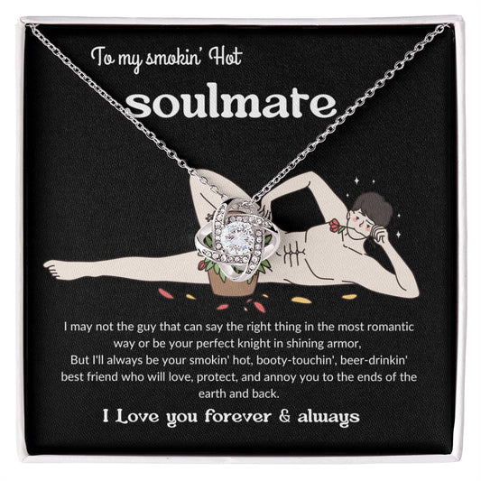 To my wife  necklace gift, soulmate Valentine present from husband