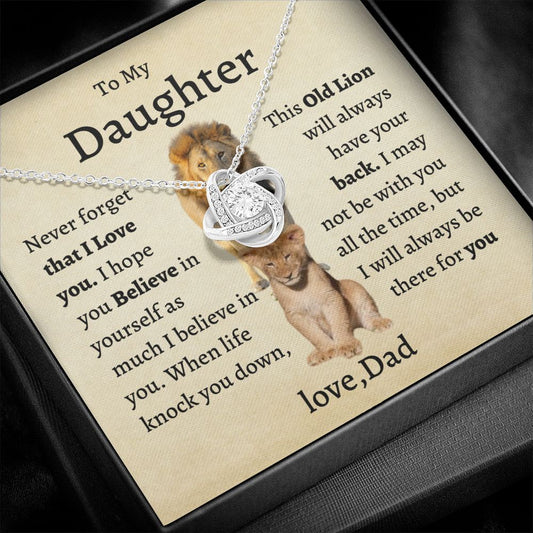 To My Daughter Never Forget Necklace gift From Dad Graduation Christmas Birthday gift