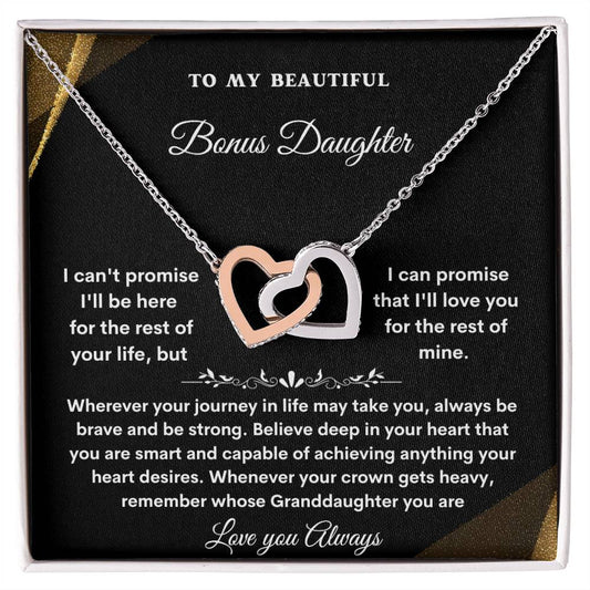 Bonus Daughter Special Christmas or birthday  Hearts necklace gift