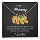 Mommy Baby Feet Name Necklace Gift