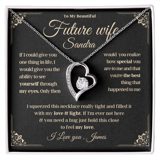 Future Wife Gift Engagement promise Necklace Bride to be Jewelry gift from him