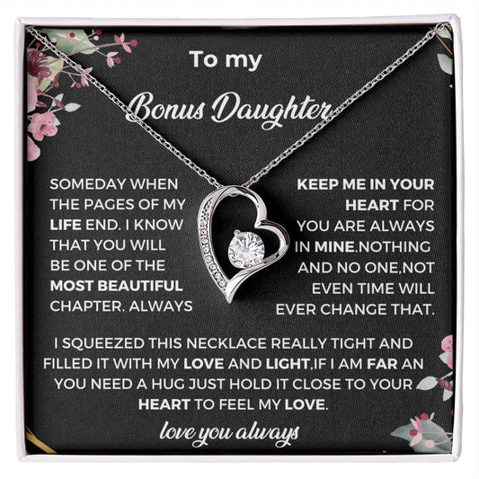 To My Bonus Daughter Necklace, Step Daughter Gift From Stepdad, Stepmom. Bonus Daughter Gifts From Stepdad, Step Daughter Gifts From Stepmom, Stepdaughter Gifts From Stepdad, Father Stepdaughter Necklace,