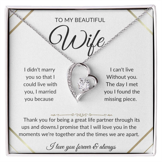 Wife neclace.Beautifyl gift for her.Gift idea for her