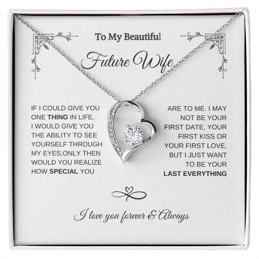 Future Wife Gift Necklace ,future wife wedding gift, future wife birthday gift, future wife-my last everything