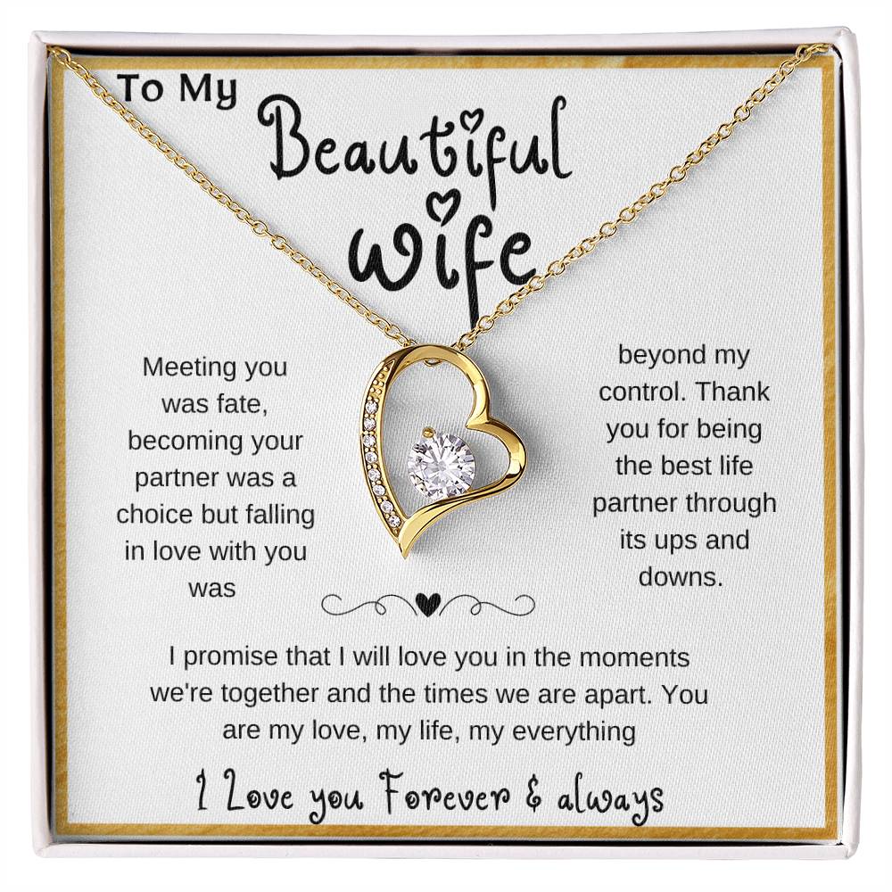 Wife soulmate necklace, Romantic partner jewelry, Special B-day gift for my wife
