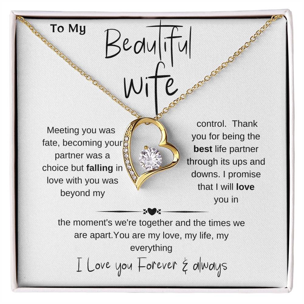 Special gift for my wife, Romantic partner jewelry,