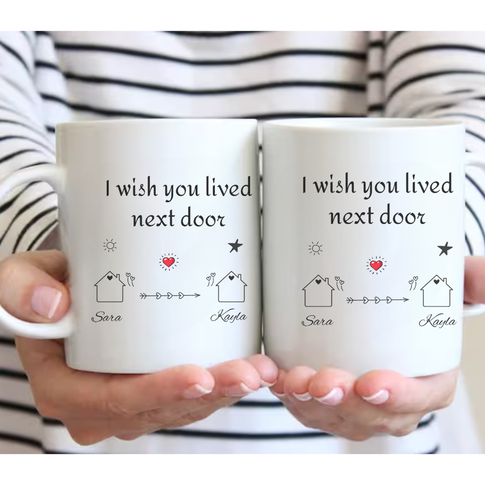 Personalized Friend Moving coffee Mug. Gifts for Dad, Gifts for Girlfriend ,Gifts for Mom, Gifts for Sister. Long Distance Gifts,11oz White Mug