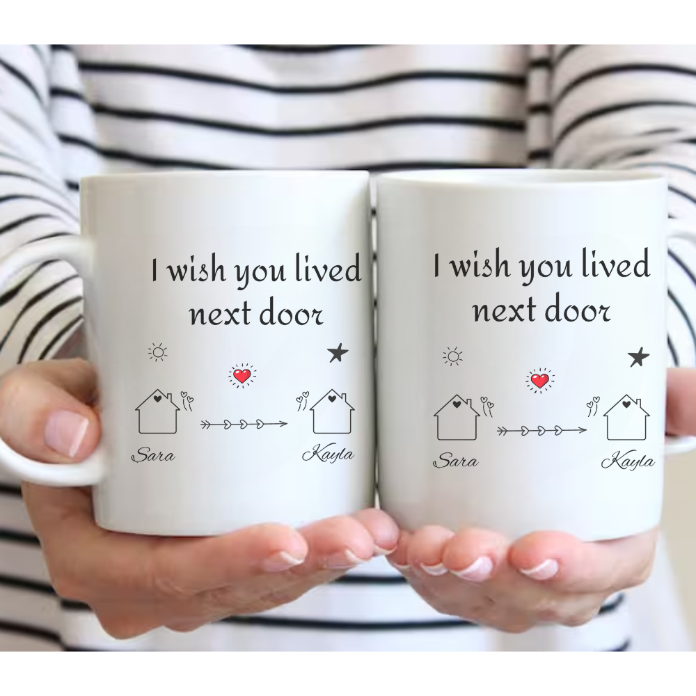Personalized Friend Moving coffee  Mug. Gifts for Dad, Gifts for Girlfriend ,Gifts for Mom, Gifts for Sister.  Long Distance Gifts,11oz White Mug