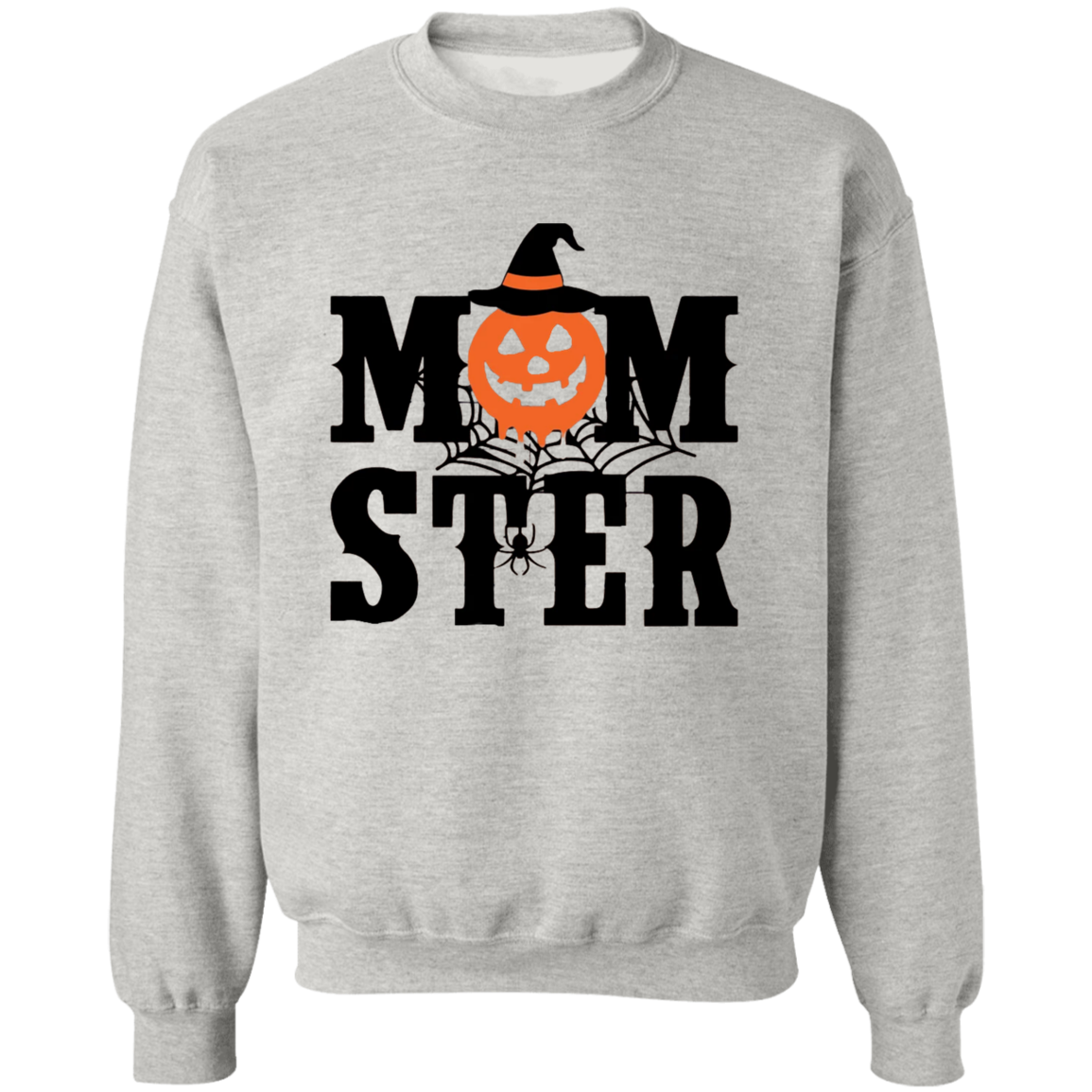 Momster Creepy Halloween Pullover Crewneck Sweatshirt