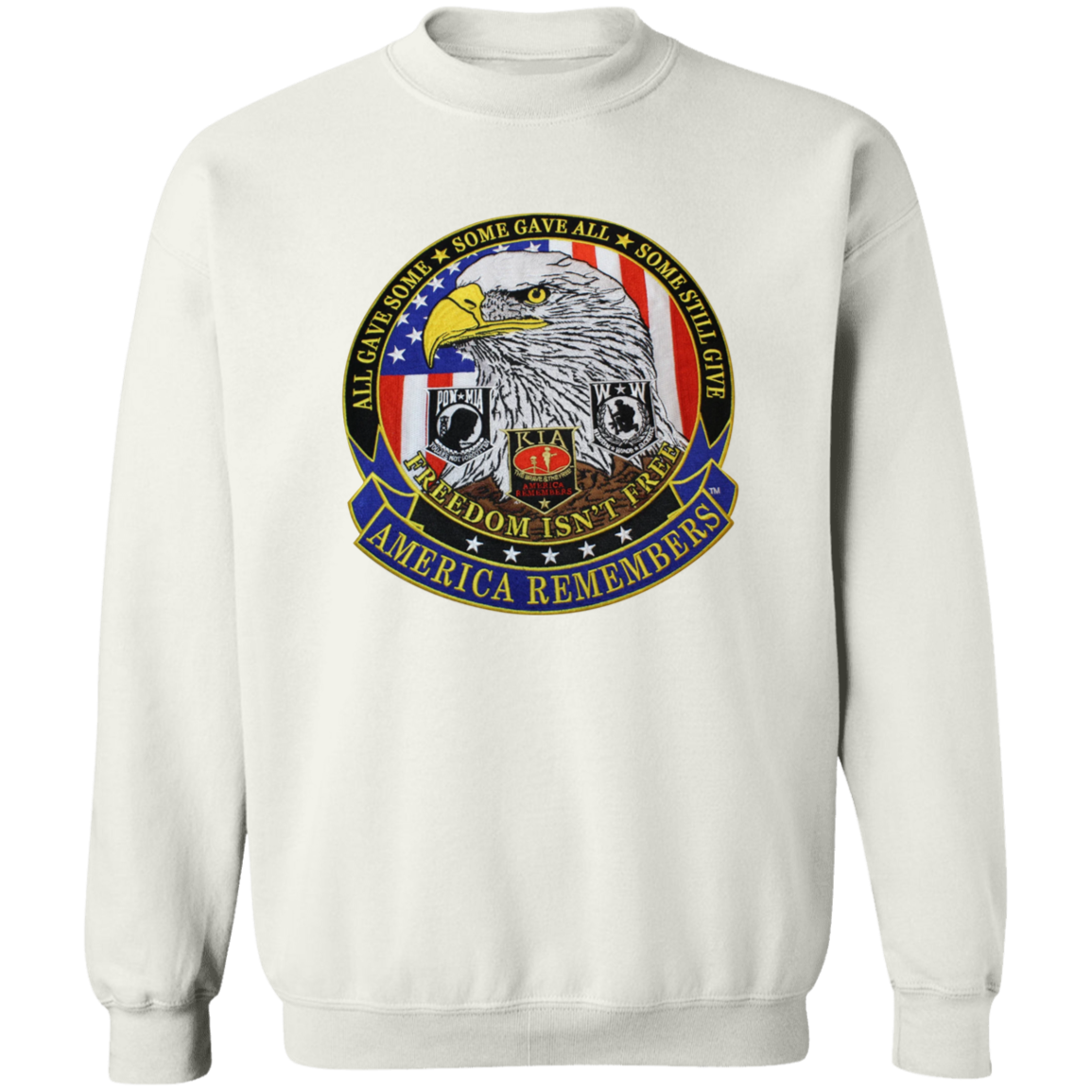 America Remembers Patriot G180 Crewneck Pullover Sweatshirt