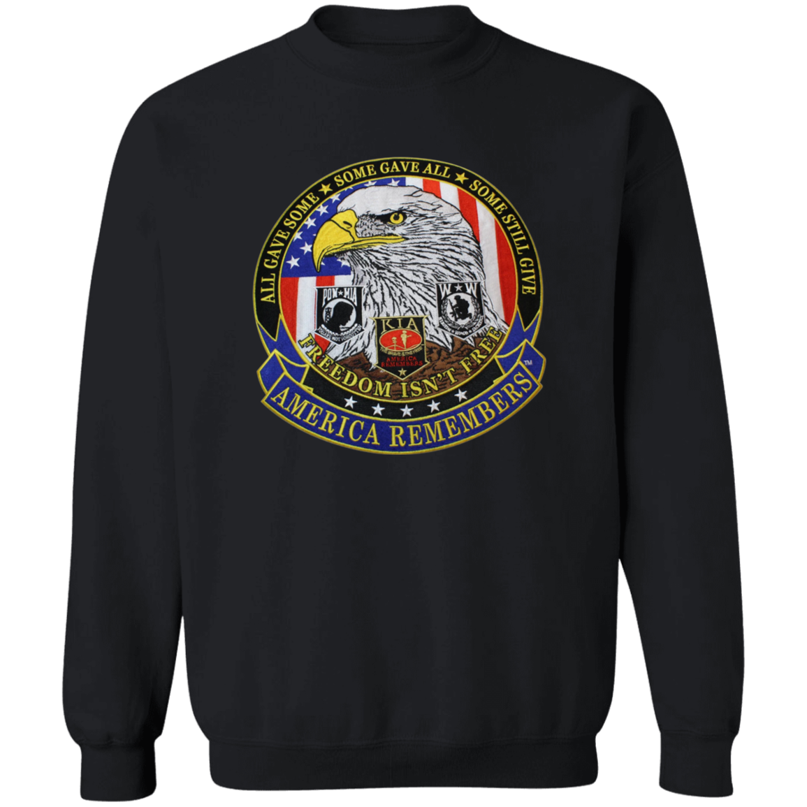 America Remembers Patriot G180 Crewneck Pullover Sweatshirt