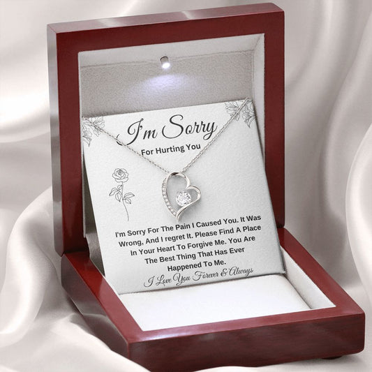 I Am sorry Valentine Forever Love  Necklace Gift For wife Soulmate