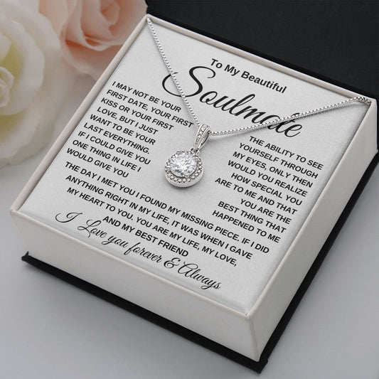 You are My missing piece  Soulmate Necklace Gift For her