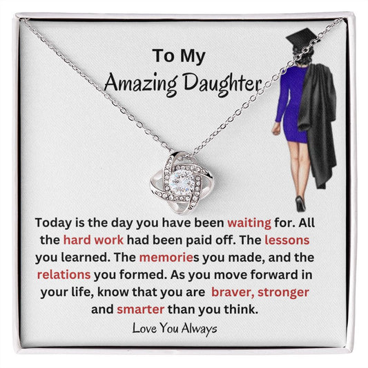 You are braver Daughters' Necklace gift from Mom and Dad