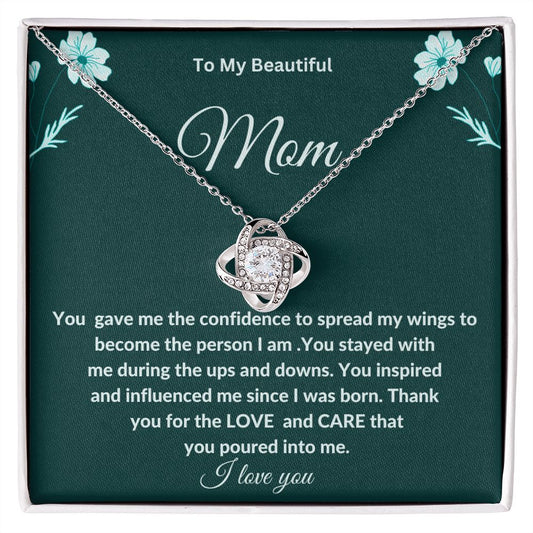 To My Mom  Mother's Day Necklace Gift  Bonus Mom or Mother in law Gift