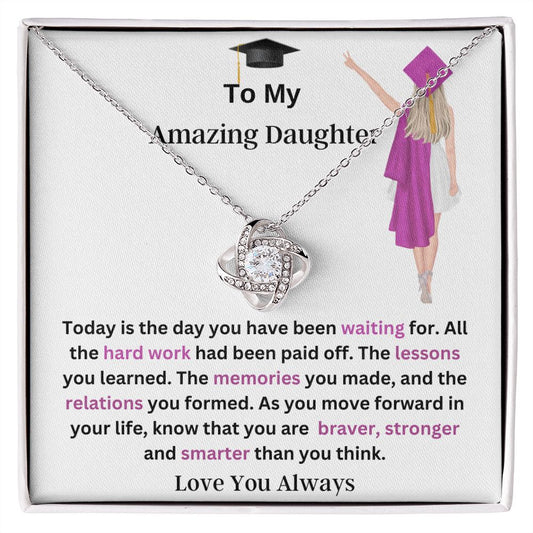 to My daughter 2023  Graduation Gift  Necklace from Mom or Dad
