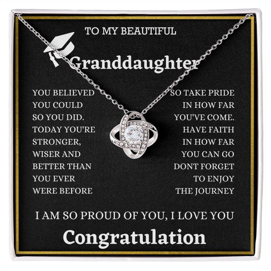Graduation Necklace gift To My granddaughter necklace from grandma Grandpa