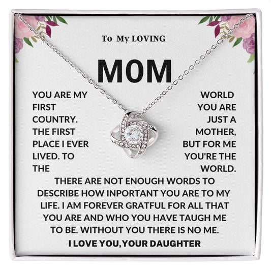 Mother's Day Mom's Necklace Gift From Daughter birthday or Christmas