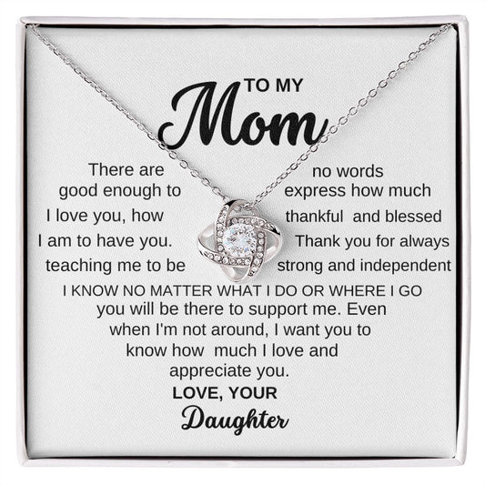 Mom's Mother's Day  Necklace  thoughtful Gift from daughter Birthday gift for mom who has everything