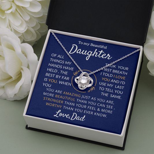Daughter Necklace Gift from Dad