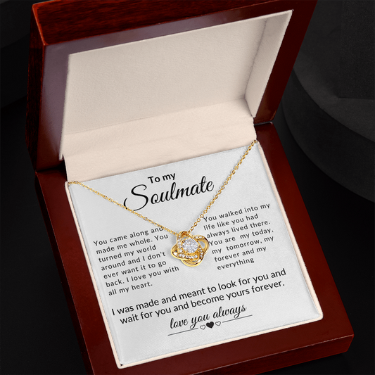 to my soulmate necklace for your wife, girlfriend. or your partner