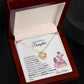 To My daughter Love Knot Necklace  Gift From Mom