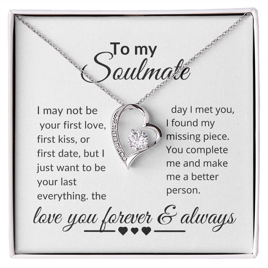 The day  I met you .soulmate forever Love necklace