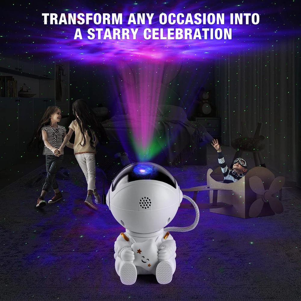 Astronaut Galaxy Light Projector, Space Buddy Projector Night Light for Bedroom with Remote Control and Timer, Astro Alan Star Ceiling Projector for Kids Adults