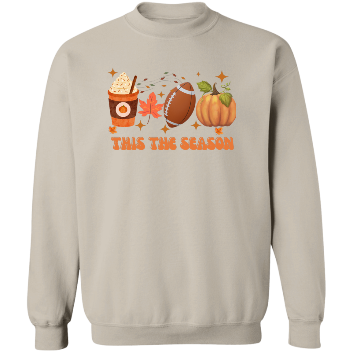 Halloween Fall Football season  Pullover Hoodie for men and women