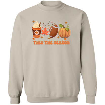 Halloween Fall Football season  Pullover Hoodie for men and women