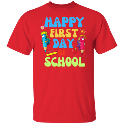 boys and girls Happy First day of school Back to school T-shirt