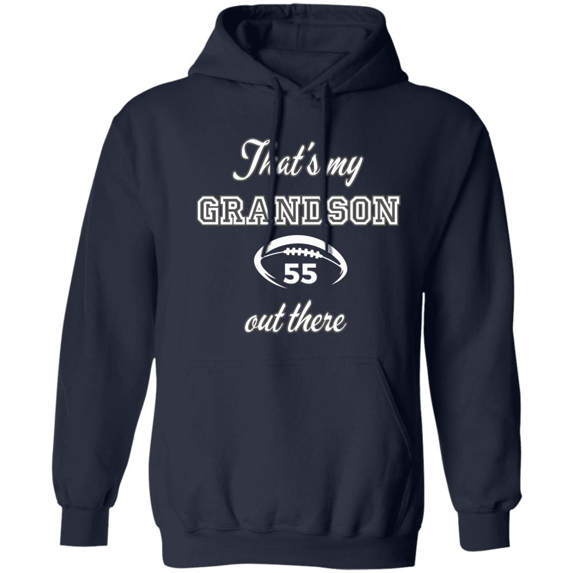 Personalized my grandson football Pullover Hoodie 8 oz (Closeout)