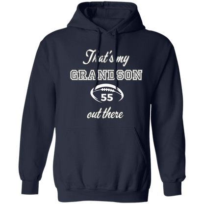 Personalized my grandson football Pullover Hoodie 8 oz (Closeout)