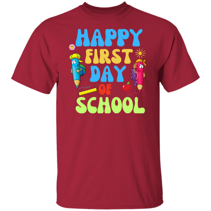 Happy First Day of School back to school t*shirt for boys and girlsT-Shirt