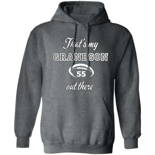 Personalized my grandson football Pullover Hoodie 8 oz (Closeout)