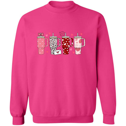 Retro Obsessive Cup Disorder Valentine's Day Sweatshirt Crewneck Pullover Sweatshirt